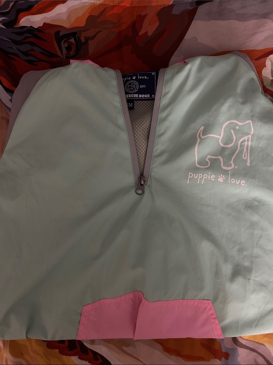 Others Follow Jackets & Blazers - Puppy love - woman’s Mint Green and Pink Pullover Top